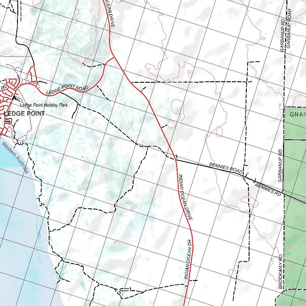 Ledge Point Map Getlost Map 1935 LEDGE POINT WA Topographic Map V15 1:75,000 by Getlost ...
