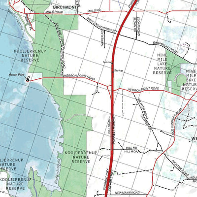 Getlost Map 2032 PINJARRA WA Topographic Map V15 1:75,000