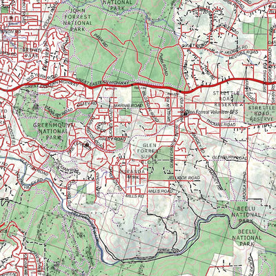 Getlost Map 2134 WOOROLOO WA Topographic Map V15 1:75,000