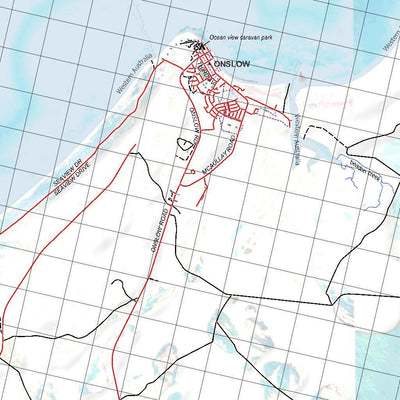 Getlost Map 1954 ONSLOW WA Topographic Map V15 1:75,000