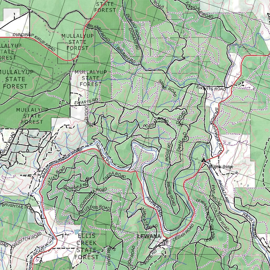 Getlost Map 2030 DONNYBROOK WA Topographic Map V15 175,000 by Getlost