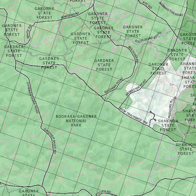 Getlost Map 2128 NORTHCLIFFE WA Topographic Map V15 1:75,000