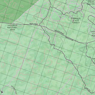 Getlost Map 2128 NORTHCLIFFE WA Topographic Map V15 1:75,000