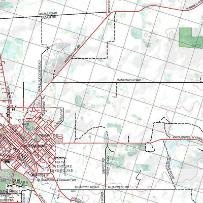 Getlost Map 2430 KATANNING WA Topographic Map V15 1:75,000