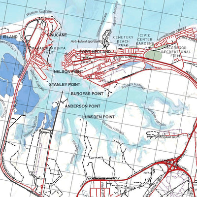 Getlost Map 2657 PORT HEDLAND WA Topographic Map V15 1:75,000