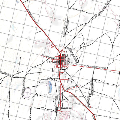 Getlost Map 3140 LEONORA WA Topographic Map V15 1:75,000