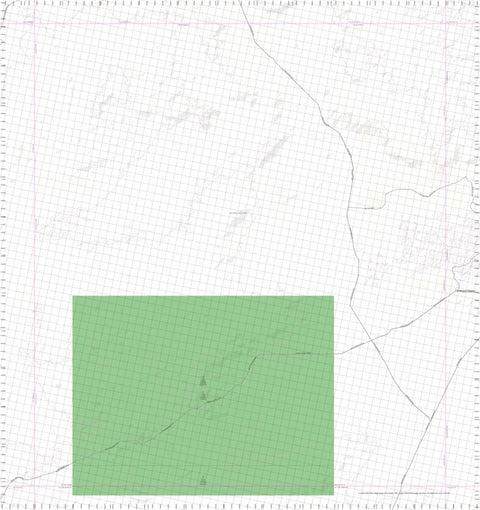 Getlost Map 3443 DE LA POER WA Topographic Map V15 1:75,000