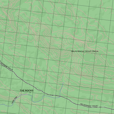 Getlost Map 4063 MOUNT HOUSE WA Topographic Map V15 1:75,000