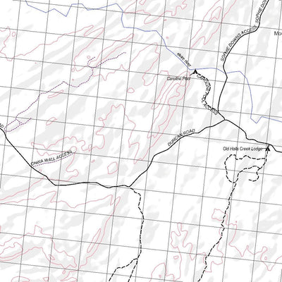 Getlost Map 4461 HALLS CREEK WA Topographic Map V15 1:75,000