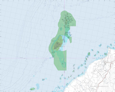 Getlost Map SF5001 BARROW ISLAND Australia Touring Map V15a 1:250,000