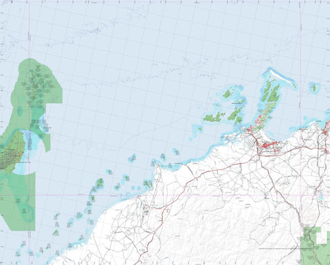 Getlost Map SF5002 DAMPIER Australia Touring Map V15a 1:250,000