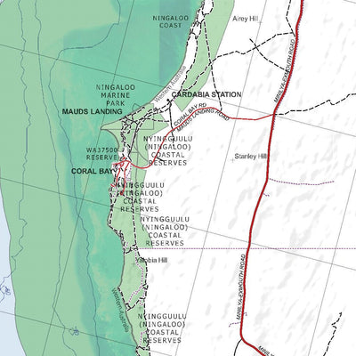 Getlost Map SF4916 MINILYA Australia Touring Map V15a 1:250,000