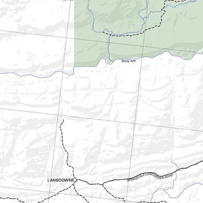 Getlost Map SE5205 LANSDOWNE Australia Touring Map V15a 1:250,000