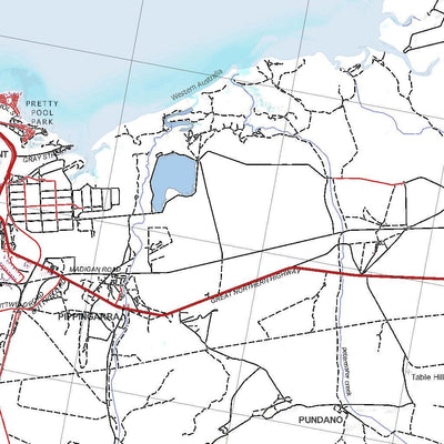 Getlost Map SF5004 PORT HEDLAND Australia Touring Map V15a 1:250,000