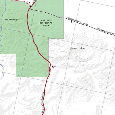 Getlost Map SF5012 ROY HILL Australia Touring Map V15a 1:250,000