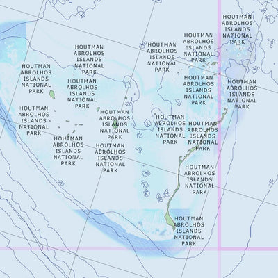 Getlost Map SH4904 HOUTMAN ABROLHOS Australia Touring Map V15a 1:250,000