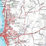 Getlost Map SH5001 GERALDTON Australia Touring Map V15a 1:250,000