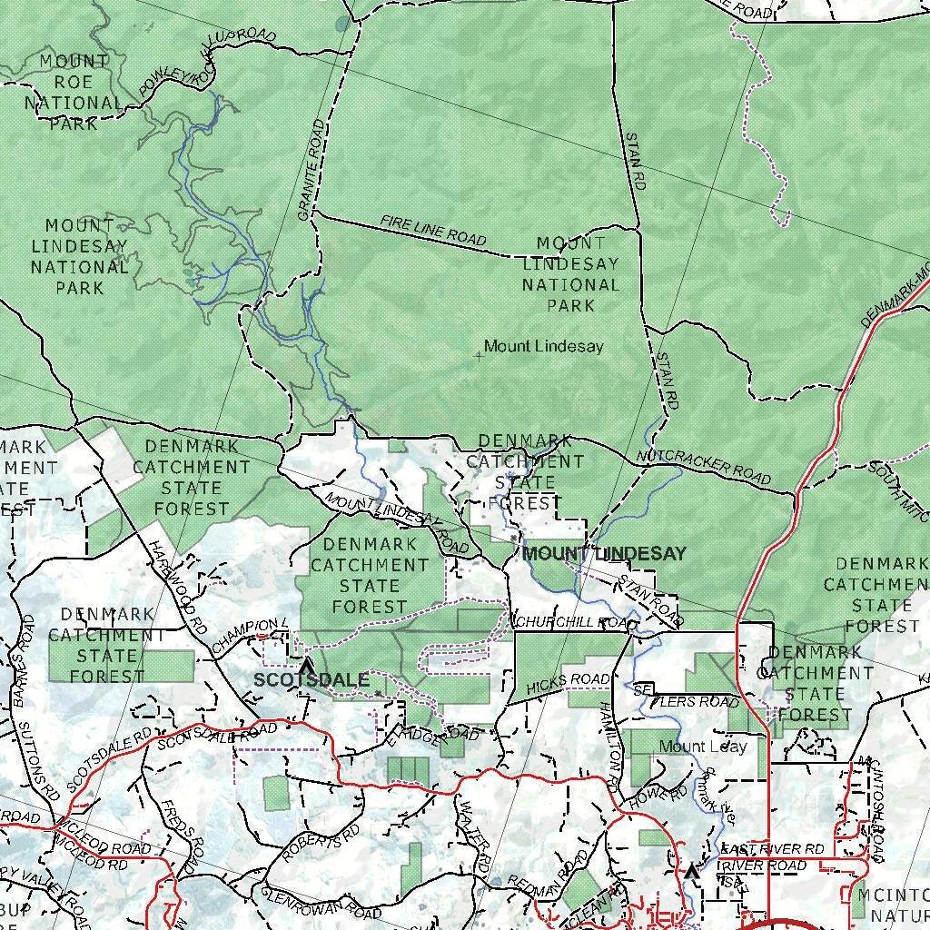 Getlost Map SI5011 MOUNT BARKER Australia Touring Map V15a 1250,000 by