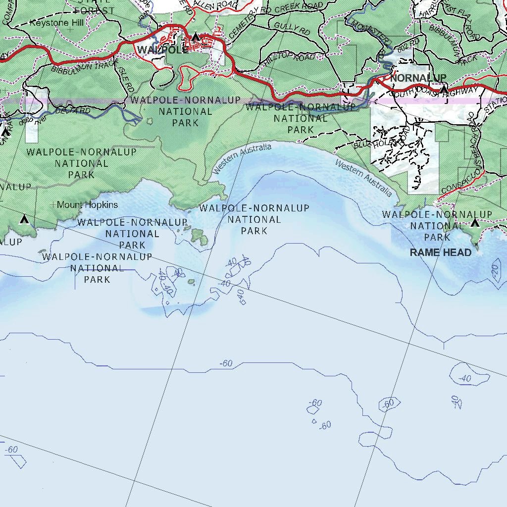Getlost Map SI5014 IRWIN INLET Australia Touring Map V15a 1:250,000 by ...