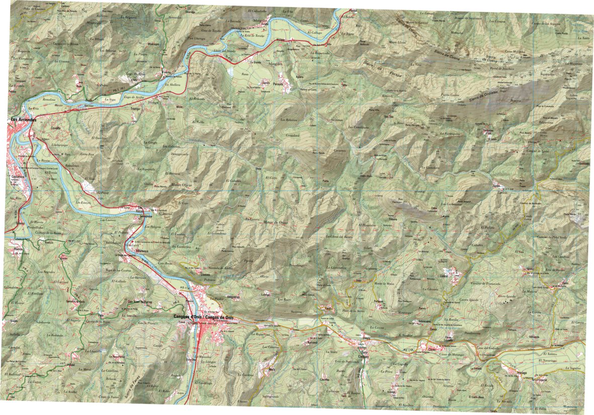 Cangas de Onís (00313) map by Instituto Geografico Nacional de Espana