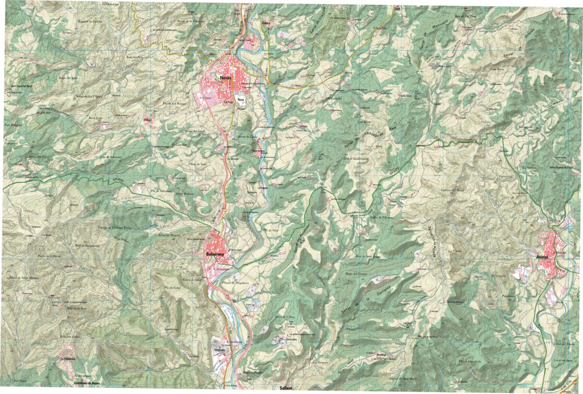 Navàs (0331-3) Map by Instituto Geografico Nacional de Espana | Avenza Maps