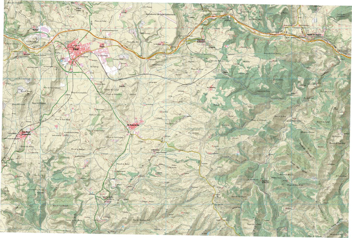 Calaf (0362-3) Map by Instituto Geografico Nacional de Espana | Avenza Maps