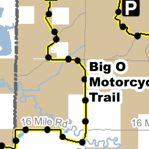 M-20 To Big O Motorcycle MCCCT North Map by MI DNR Avenza Maps