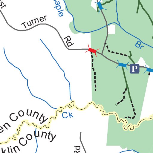 Shocco Creek Game Land map by North Carolina Wildlife Resources