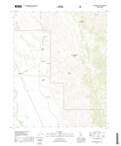 Bee Springs Canyon, CA (2018, 24000-Scale) Preview 1
