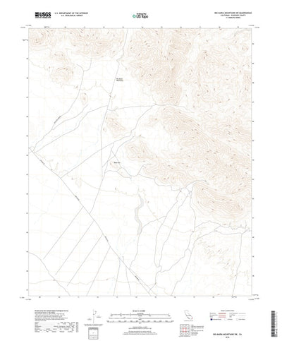 Big Maria Mountains SW, CA (2018, 24000-Scale) Preview 1