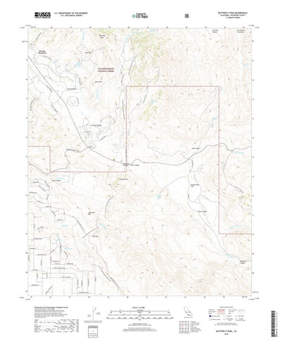 Butterfly Peak, CA (2018, 24000-Scale) Preview 1