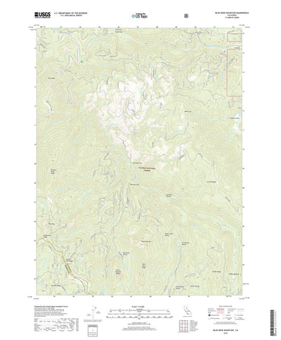 Blue Nose Mountain, CA (2018, 24000-Scale) Preview 1