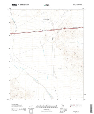 Brown Buttes, CA (2018, 24000-Scale) Preview 1
