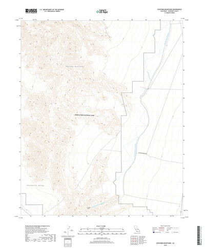 Coxcomb Mountains, CA (2018, 24000-Scale) Preview 1
