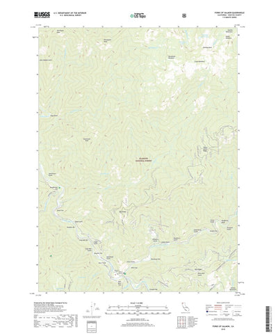 Forks of Salmon, CA (2018, 24000-Scale) Preview 1