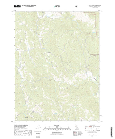 Foster Mountain, CA (2018, 24000-Scale) Preview 1