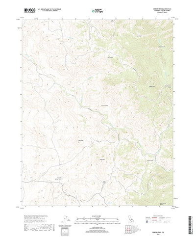 Gibbon Peak, CA (2018, 24000-Scale) Preview 1