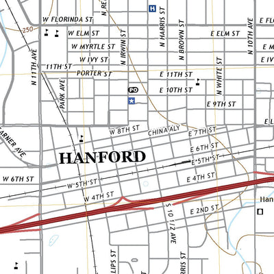 Hanford, CA (2018, 24000-Scale) Preview 3