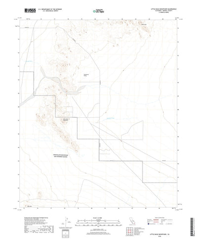 Little Mule Mountains, CA (2018, 24000-Scale) Preview 1