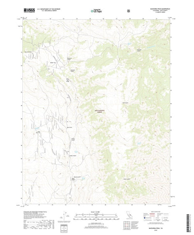 Mazourka Peak, CA (2018, 24000-Scale) Preview 1