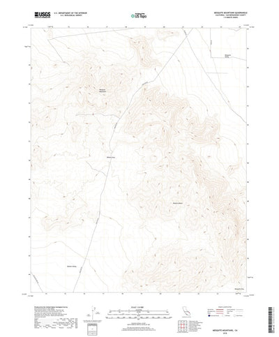 Mesquite Mountains, CA (2018, 24000-Scale) Preview 1