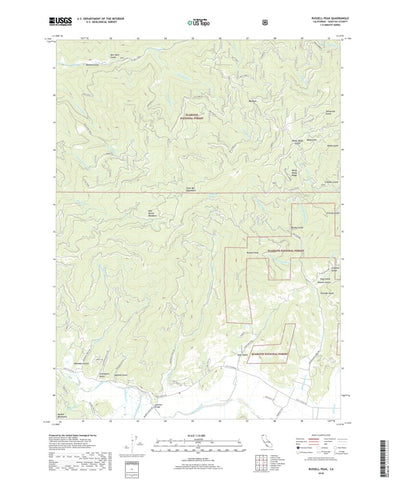 Russell Peak, CA (2018, 24000-Scale) Preview 1