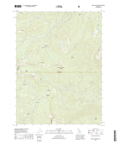 Seven Lakes Basin, CA (2018, 24000-Scale) Preview 1
