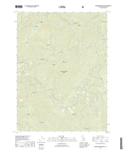 Shoeinhorse Mountain, CA (2018, 24000-Scale) Preview 1