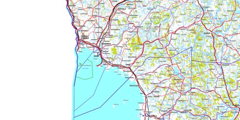 Kemi Train Map Kemi : 1:500 000 (S4) Map by MaanMittausLaitos | Avenza Maps