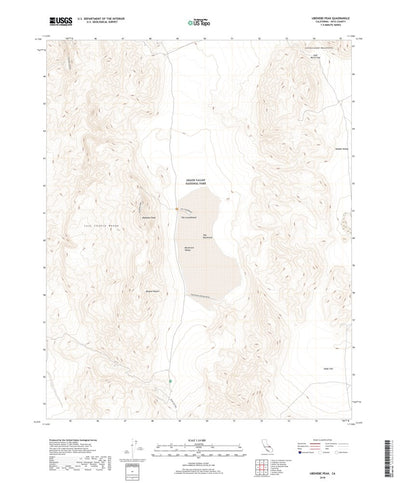 Ubehebe Peak, CA (2018, 24000-Scale) Preview 1