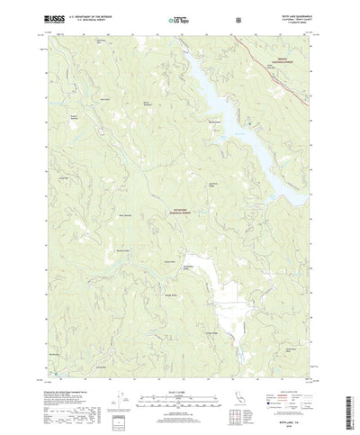 Ruth Lake, CA (2018, 24000-Scale) Preview 1
