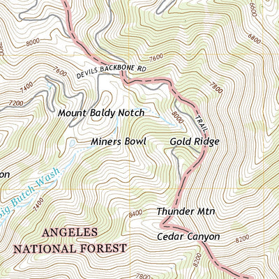 Telegraph Peak, CA (2018, 24000-Scale) Preview 3