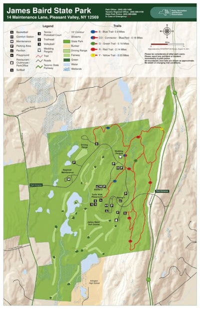 James Baird State Park Trail Map
