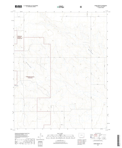 Moore Draw SE, CO (2019, 24000-Scale) Preview 1